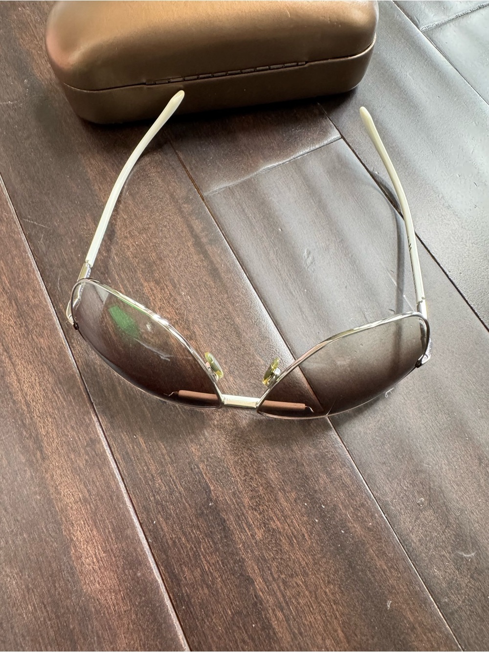 Gucci Aviator Sunglasses GG1534/S Silver White Made in Italy - Picture 6 of 7